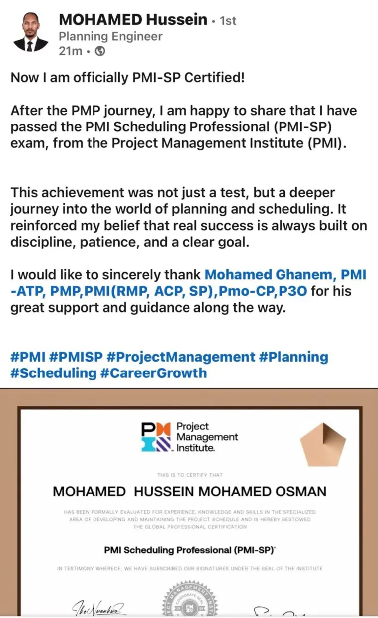 Success post from an Easy PMP graduate