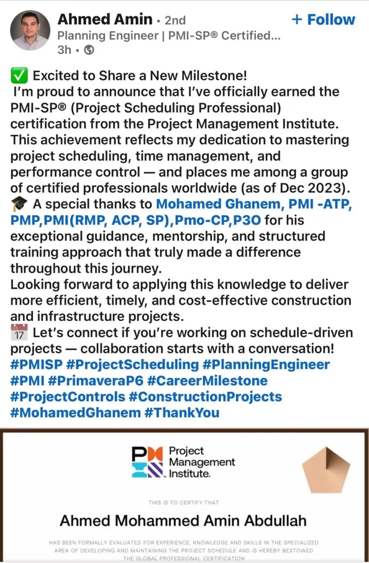 Success post from an Easy PMP graduate